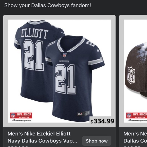 Dallas Cowboy autograph jersey. Ezekiel Elliott - Picture 5 of 5